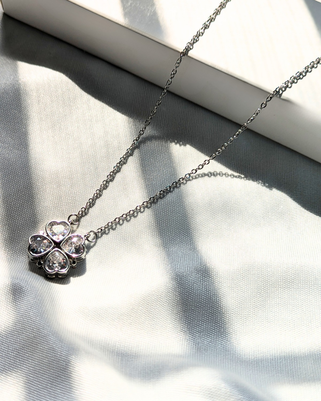 4-Pcs Diamond Heart Necklace