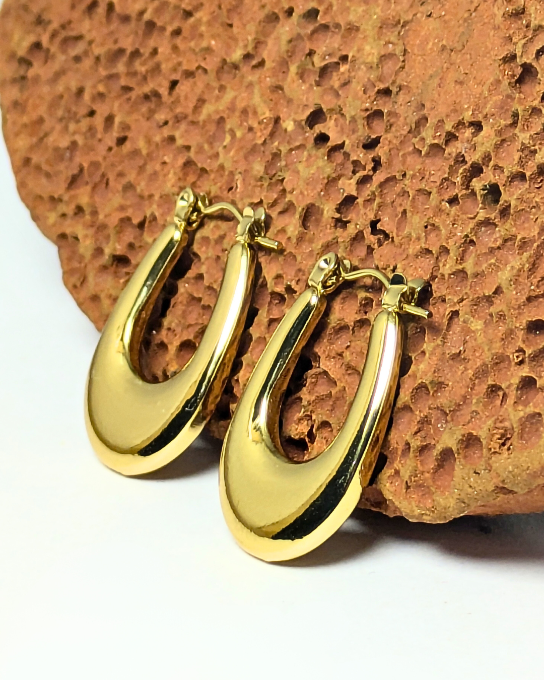 U-Shaped Hoop Earrings