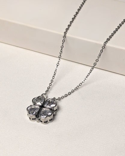 4-Pcs Diamond Heart Necklace