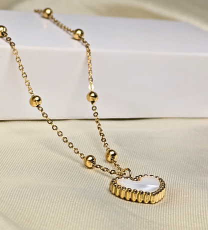 Dazzling Double sided Heart Necklace