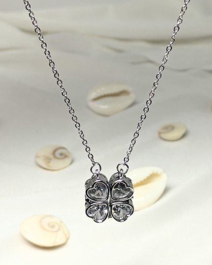 4-Pcs Diamond Heart Necklace