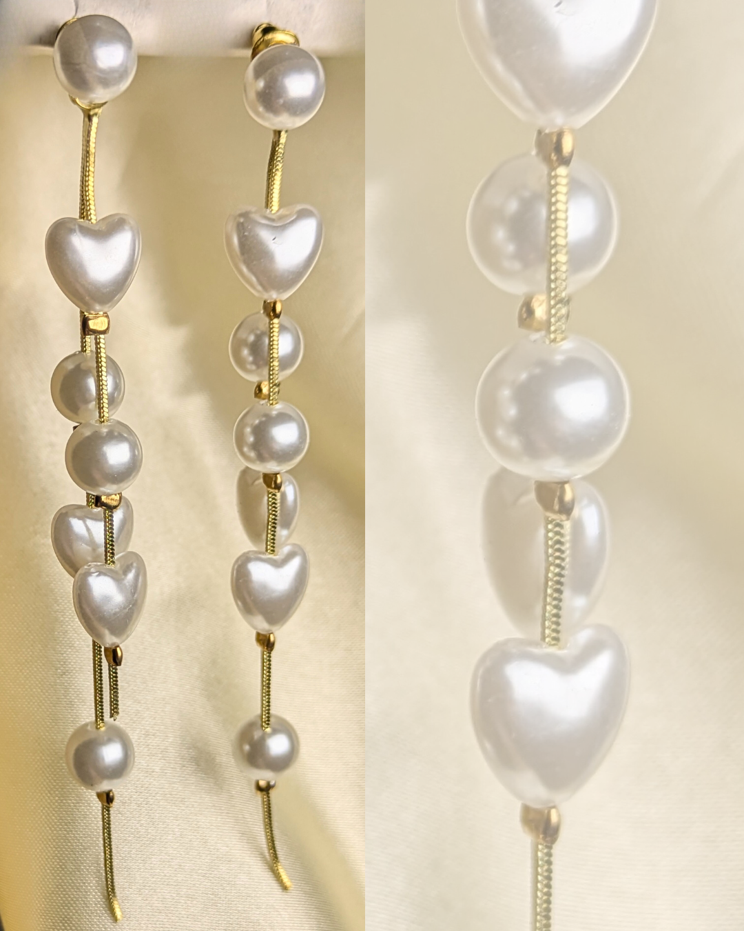 Love Pearl Long Earrings