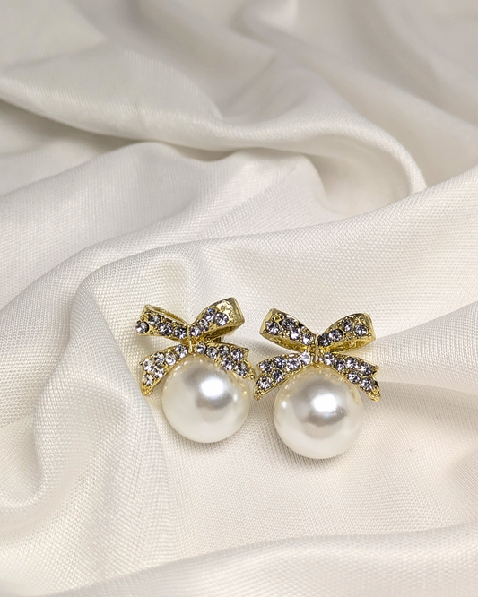 Pearl Bow Studs